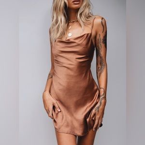 Brown Mini Dress